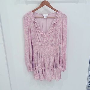 House of Harlow 1960 pink paisley dress